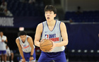 拼盡全力！付政浩，楊瀚森NBA選秀前已試訓(xùn)14次。